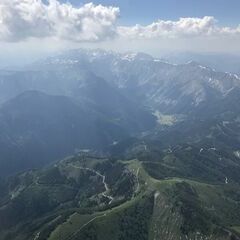 Flugwegposition um 13:14:23: Aufgenommen in der Nähe von Gemeinde Turnau, Österreich in 2463 Meter